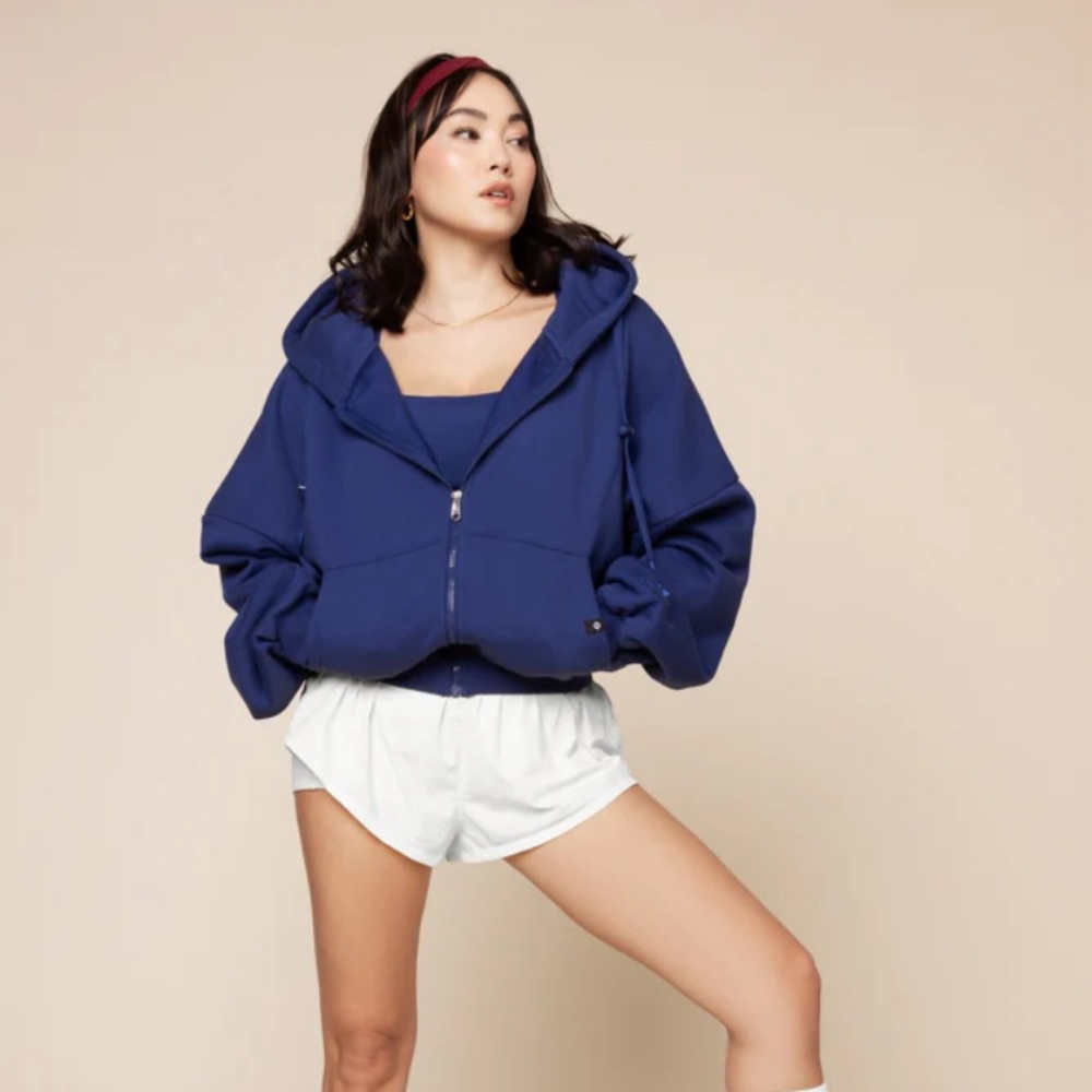 Popflex zip cloud hoodie size XXS/XS in Blue Iris